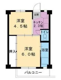 ビレッジハウス郷地3号棟【3階】の間取り