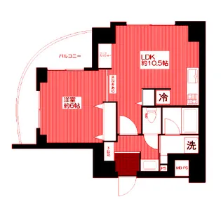 森ビル【6階】の間取り