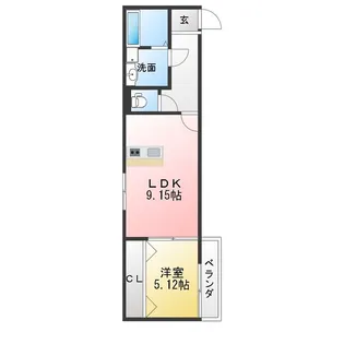 グリーンフォレスト那加門前【2階】の間取り