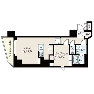 S-RESIDENCE駒沢大学駅前【3階】の間取り