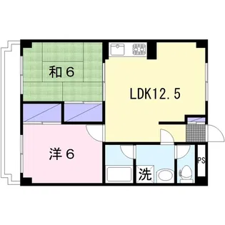シティホーム桜ヶ丘【5階】の間取り