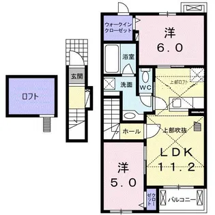 プラナス B【2階】の間取り