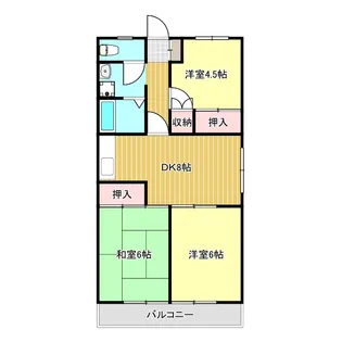ステーションハイツ【3階】の間取り