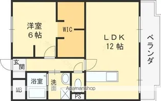 メゾンデール布施【4階】の間取り