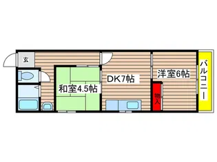 ノアハイツ28【4階】の間取り