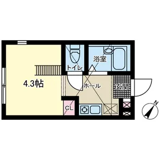 ソレイユ岸谷【1階】の間取り