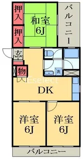 リブポート四街道【2階】の間取り