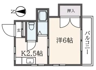 笹塚清和ハウス【1階】の間取り