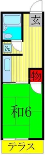 上野ハイツ【1階】の間取り