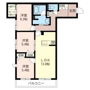 Belltree絆【1階】の間取り