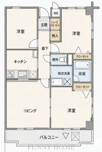 コスモリード学芸大学【5階】の間取り