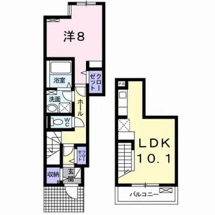 リヴェール アイ【1階】の間取り