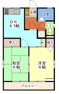 シュガーハイツ【2階】の間取り