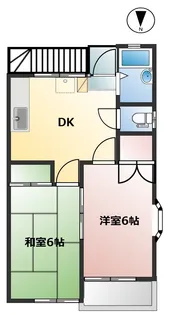 ウエストサイドハウス【2階】の間取り