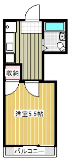 ハイツ川越【2階】の間取り