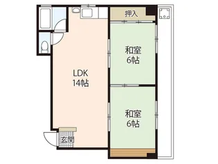 保田ビル【2階】の間取り