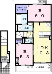 ルミエール・ハセ【2階】の間取り