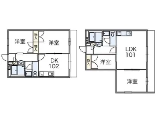 レオパレス祐ノ木【2階】の間取り