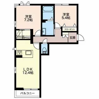マストタウン神道寺 C101【1階】の間取り