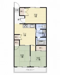 エクセレント一番館【3階】の間取り