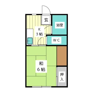 川本アパート【2階】の間取り