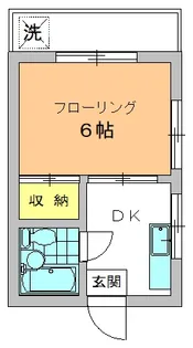コーポ浜福【1階】の間取り