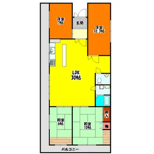 コトブキマンション【9階】の間取り