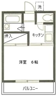 コーポホワイト【2階】の間取り