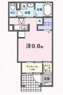 愛知県知立市宝3【アパート】の間取り