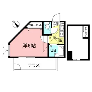 CASTLE笹塚北【1階】の間取り
