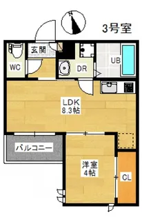 REGALEST江波山桜【2階】の間取り