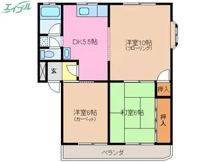 グレースハイツ【4階】の間取り