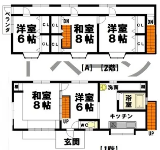 栃木県那須郡那珂川町小川【一戸建】の間取り