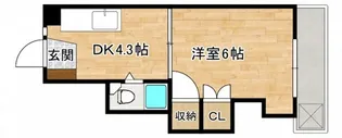 柳川ビル【4階】の間取り