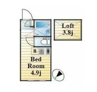 ヴィハージュ大口【1階】の間取り