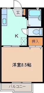 アネックスK【1階】の間取り