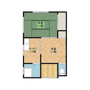 さかえ荘【2階】の間取り