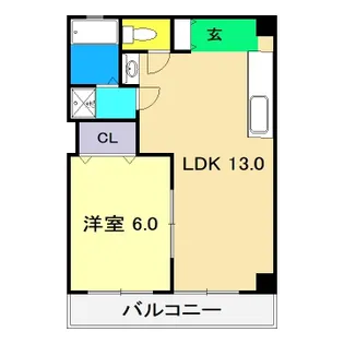 コーポラス三穂【2階】の間取り