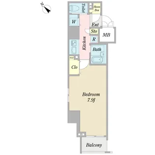 プロシード新横浜【5階】の間取り