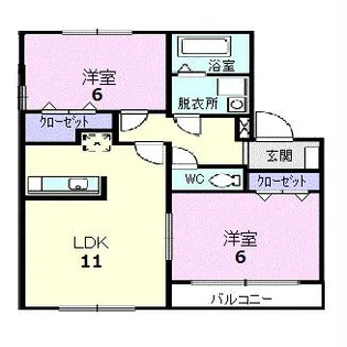 愛知県名古屋市守山区桔梗平2【マンション】の間取り