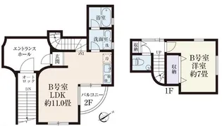 東京都中野区東中野5【マンション】の間取り