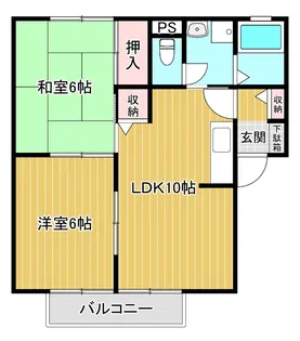 パナタウンセブンD【1階】の間取り