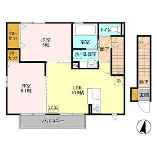 グラン・アズール B【2階】の間取り