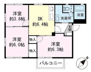 グレイスビラ【2階】の間取り