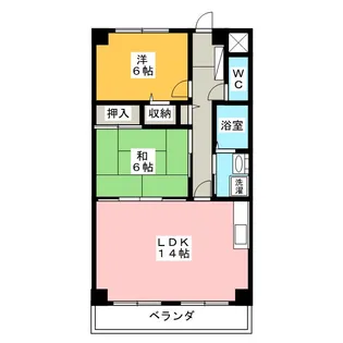 グランメールふじみ【4階】の間取り