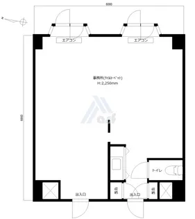 赤坂ベルゴ【10階】の間取り