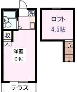 東京都三鷹市北野1【アパート】の間取り