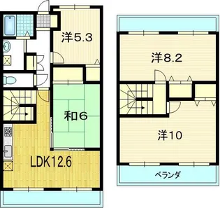 クラリス桂【4階】の間取り