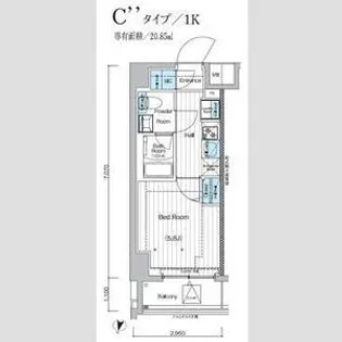 埼玉県川口市西青木4【マンション】の間取り