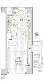 VALESIA東十条CITY【2階】の間取り